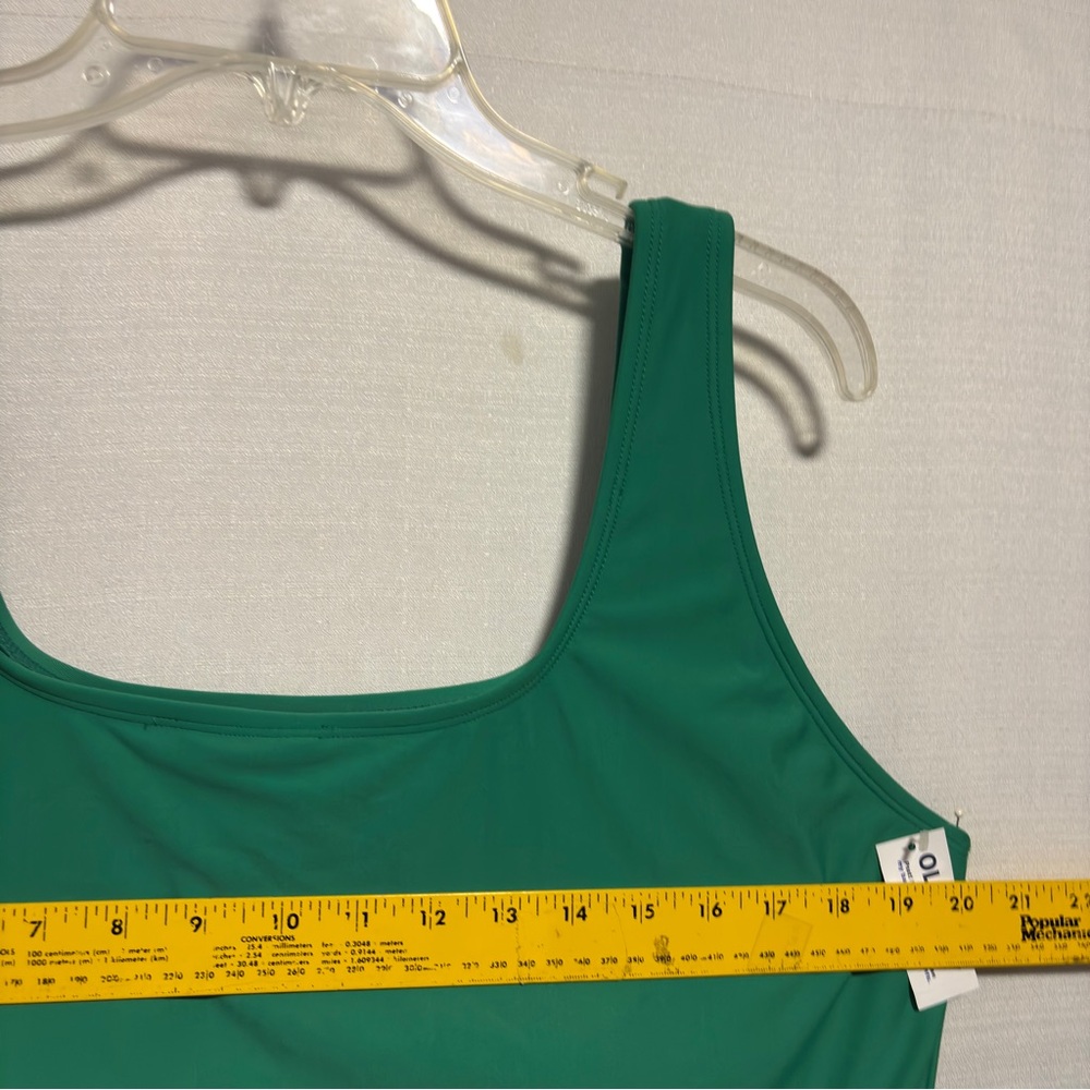NWT Old Navy UPF Side-Tie Swimsuit Dress Beach Cruiser Green 3X Modest Skirted - Picture 7 of 12